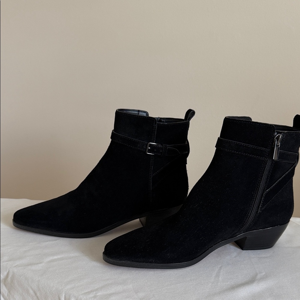 Black Suede Ankle Boots